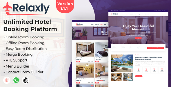 Relaxly - Unlimited Hotel Booking Platform